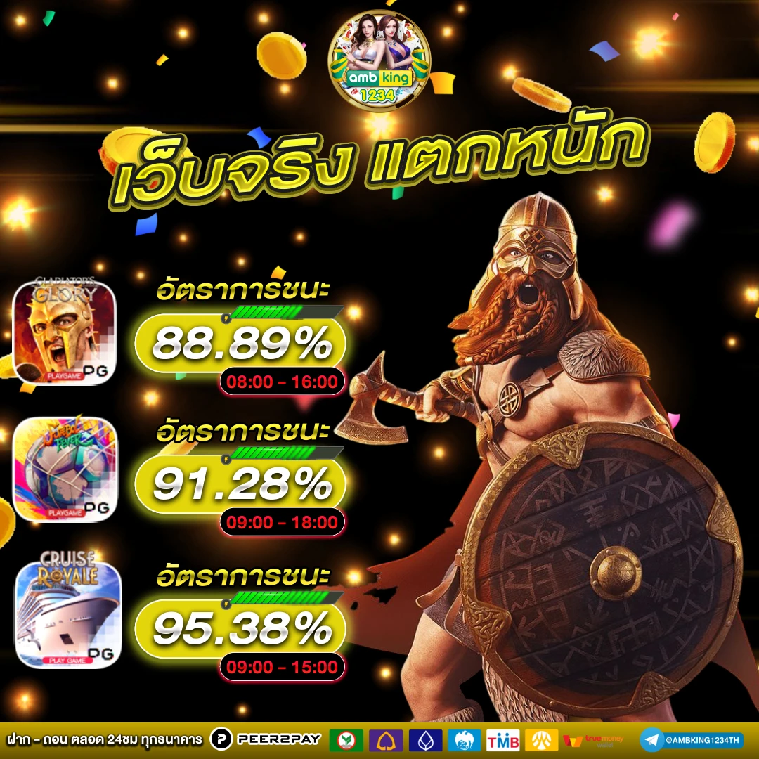 เว็บเกมออนไลน์ ไม่มีขั้นต่ํา - แบนเนอร์โปรโมชั่น